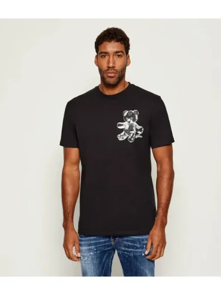 Philipp Plein Tricou Teddy Glass negru