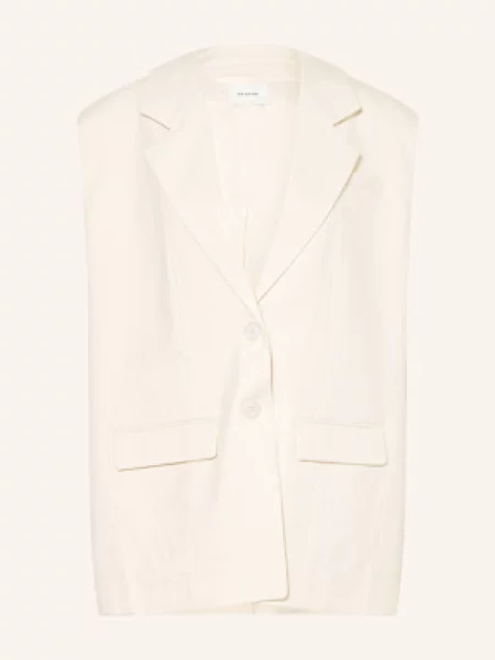 Gestuz Kamizelka Typu Blezer Gzseaver weiss beżowa