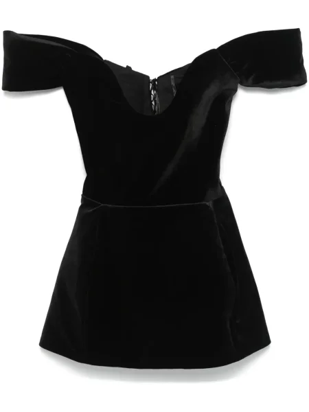Rochie mini Ana Radu de catifea de costum negru