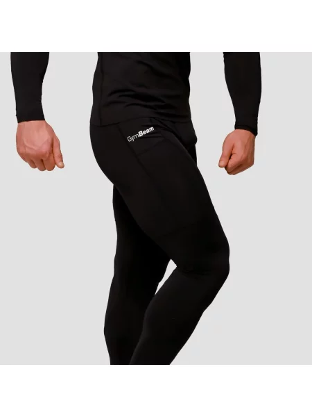Legginsy fitness kompresyjne Mid czarne