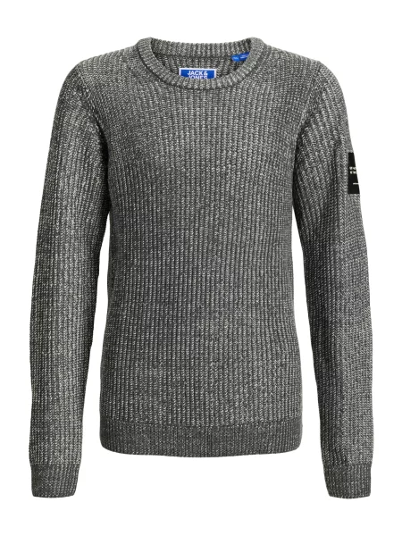 Jack & Jones Junior Pulover JJCLEVELAND amestecat gri