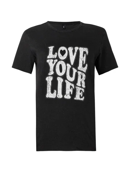 ONLY Tricou ONLLUCY negru alb