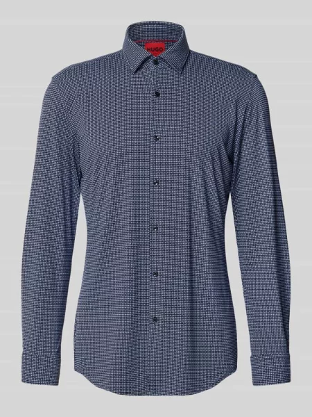 Koszula biznesowa o kroju slim fit z kołnierzykiem typu kent model KENNO' Hugo