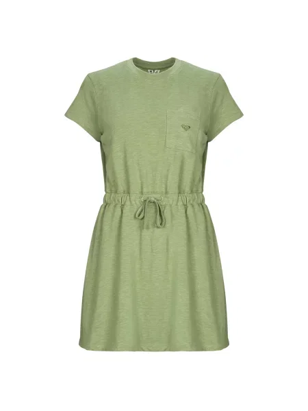 Mini obleka Roxy kaki