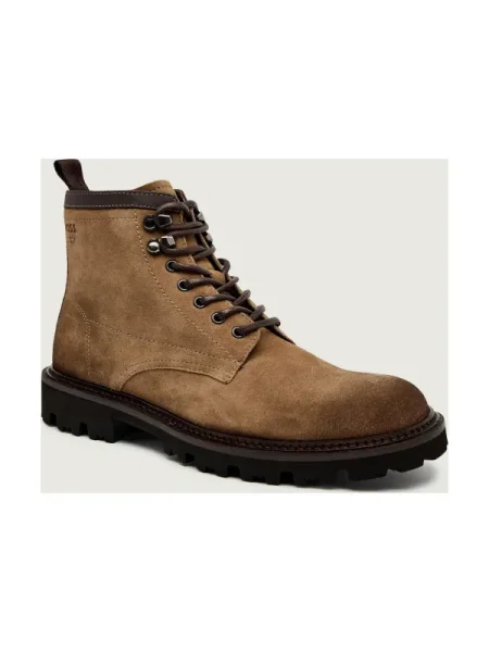 Botine Boss din piele negru