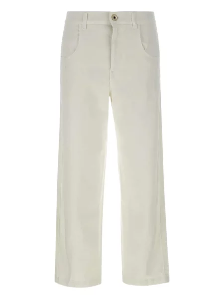 Blugi Eleventy stretch alb