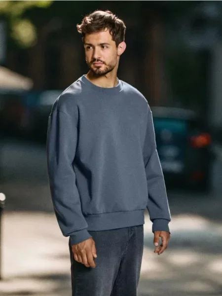 Sinsay Bluza basic comfort fit szary