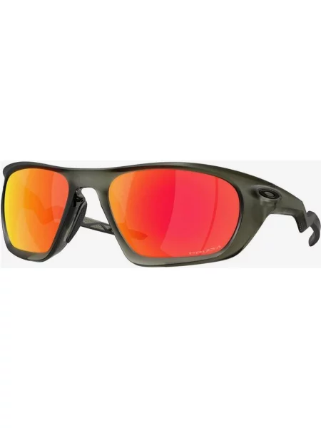 Okulary Oakley Lateralis Matte Olive Ink z soczewkami Prizm Ruby zielone