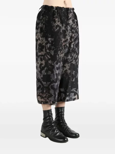 Hlače Yohji Yamamoto crna