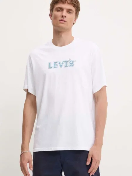 Тениска Levi's с принт бяло