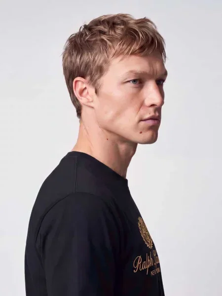 T-shirt o kroju relaxed fit z czystej bawełny Polo Ralph Lauren czarna