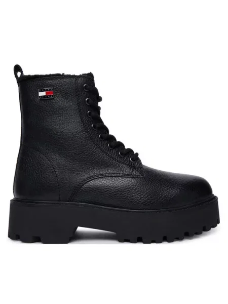 Tommy Jeans Зимни обувки Tjw Platform Boots Wl черен