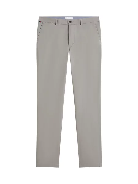 TOMMY HILFIGER Chino nohavice DENTON ESSENTIAL' sivá