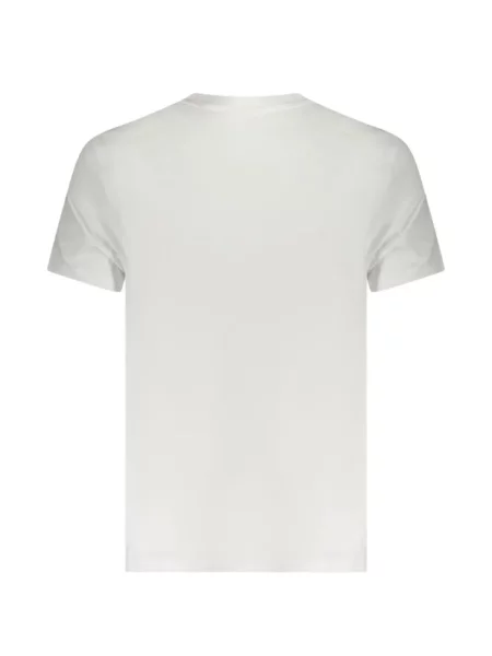 Scurt tricou Calvin Klein cu decolteu în V alb