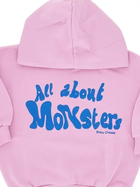 Bluza z kapturem dziecięca Bobo Choses różowa