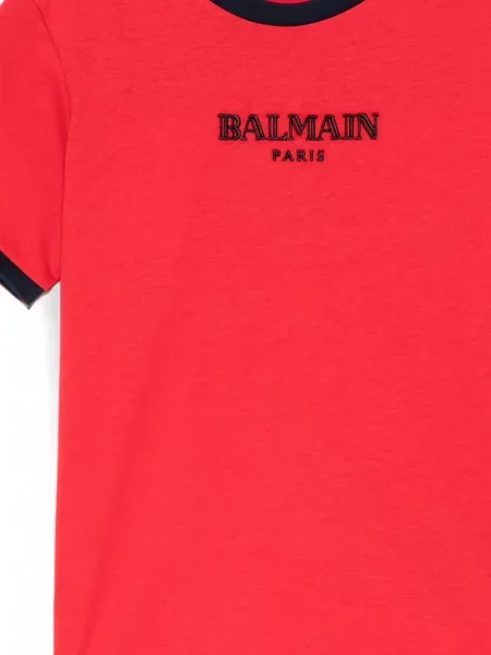 Koszulka dziecięca Balmain czerwona