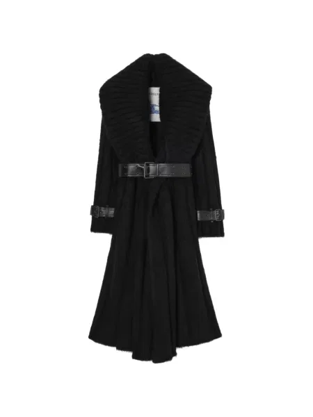 Palton Burberry de lână negru
