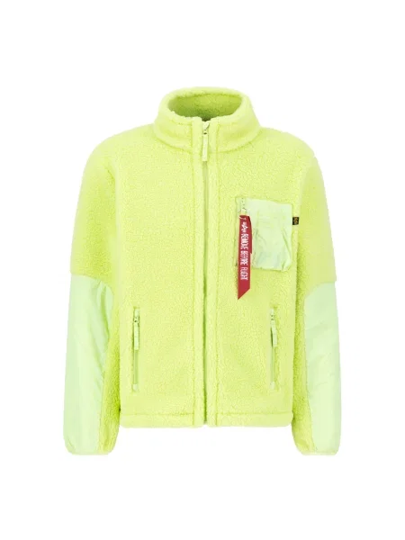 ALPHA INDUSTRIES Přechodná bunda Sherpa svítivě žlutá červená