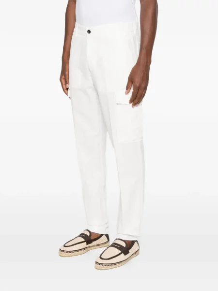 Pantaloni cargo Eleventy alb