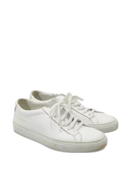Sneakerși Common Projects din piele alb