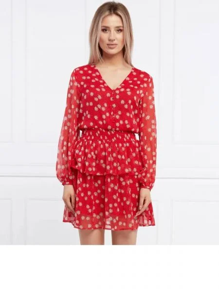 Pepe Jeans London rochie melina roșu