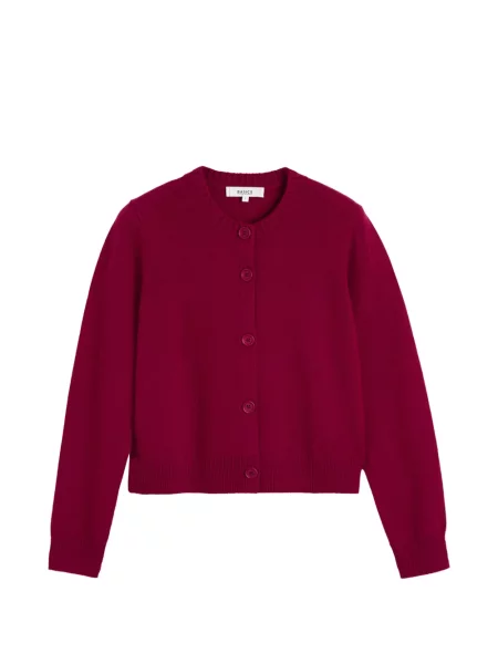 Cardigan Chinti & Parker cu decolteu rotund roșu