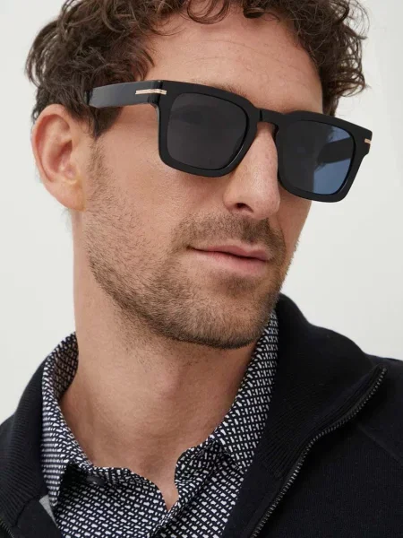 BOSS ochelari de soare barbati BOSS S negru