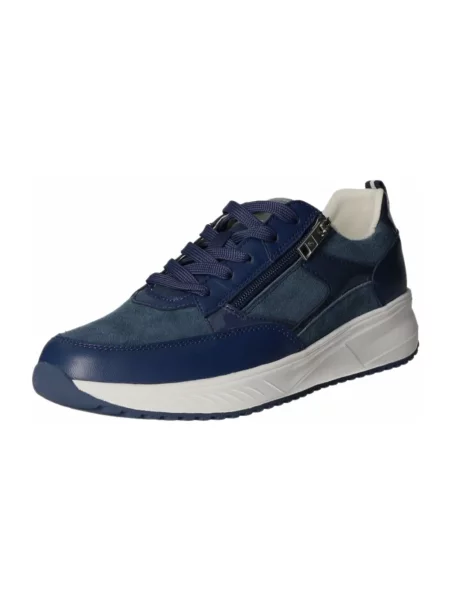 Sneakersy Waldläufer skórzane niebieskie
