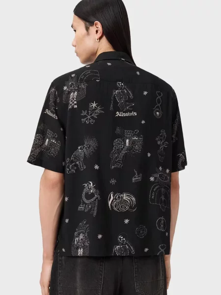 Рубашка Allsaints черная