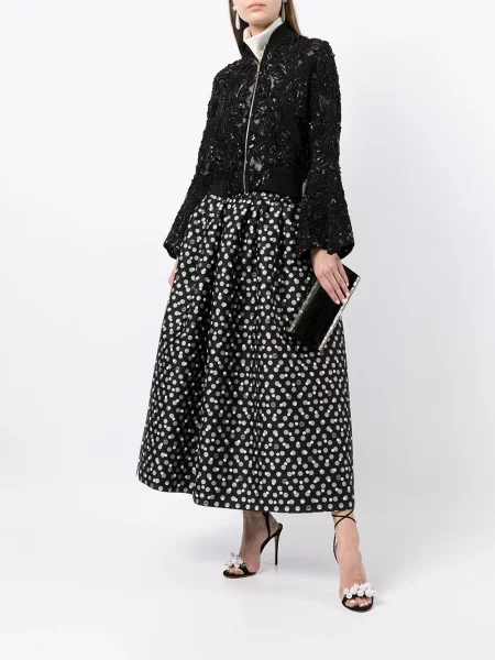 Striukė Elie Saab su blizgučiais juoda