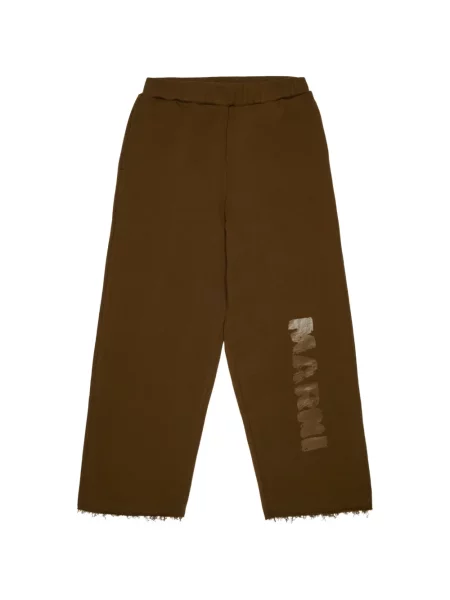 Dětské kalhoty jogger Marni hnědé