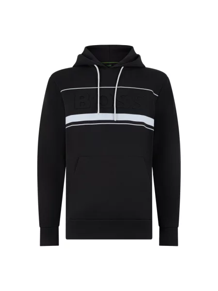 Bluza z kapturem Boss czarna