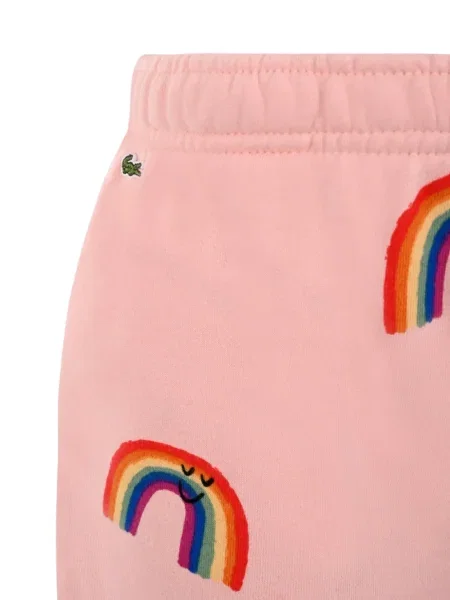 Szorty dziecięce Lacoste różowe