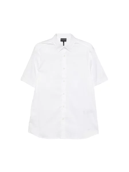 Koszula z krótkim rękawem Emporio Armani biała