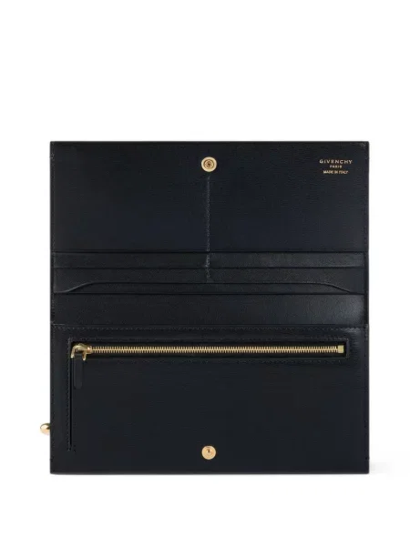 Lung portofel Givenchy din piele negru