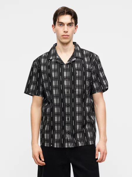 Volcom Cămașă MACROS negru alb