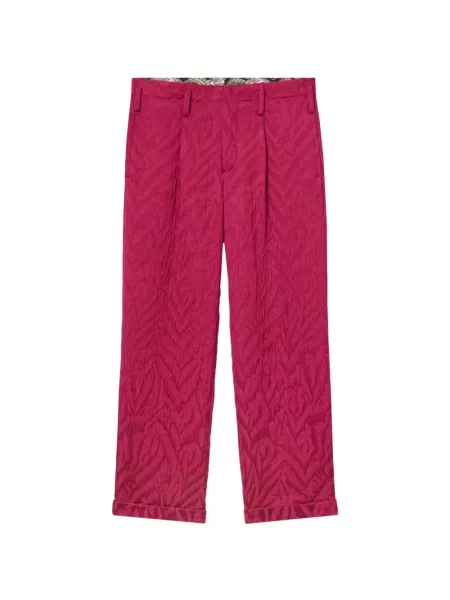 Pantaloni La Doublej din jacard roz