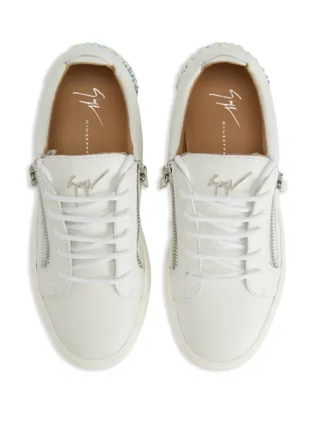 Sneakerși Giuseppe Zanotti din piele alb