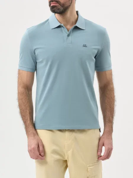 Поло C.p. Company голубое