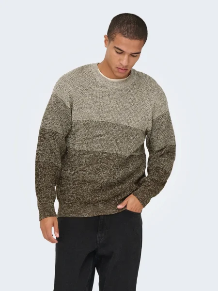 Only & Sons Pulover ONSBIRK / închis / amestecat gri