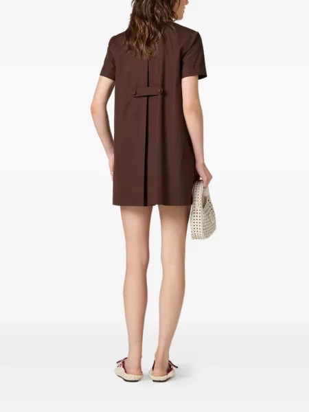 Rochie Miu Miu din poplin maro