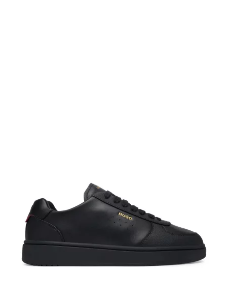 Sneakerși Boss cu imagine negru