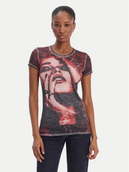 Guess T-Shirt Έγχρωμο Regular Fit