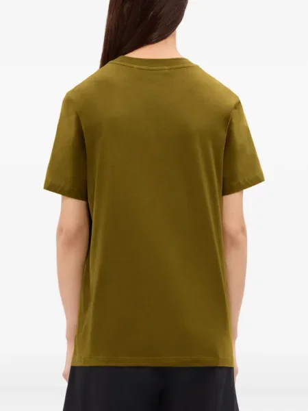 Тениска Msgm бродирана зелено