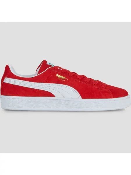 Klasične superge Puma Suede iz semiša rdeča