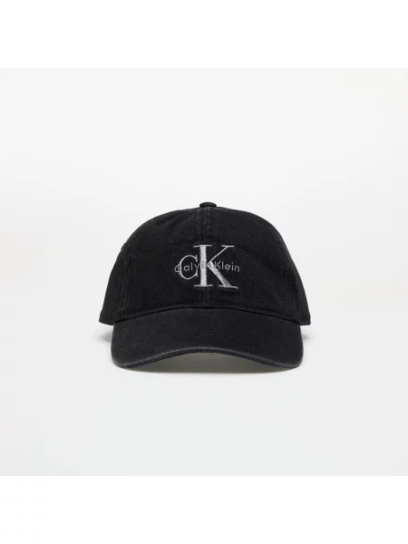 Czapka Calvin Klein Jeans Monologo Embroidery Cap Black Universal czarne