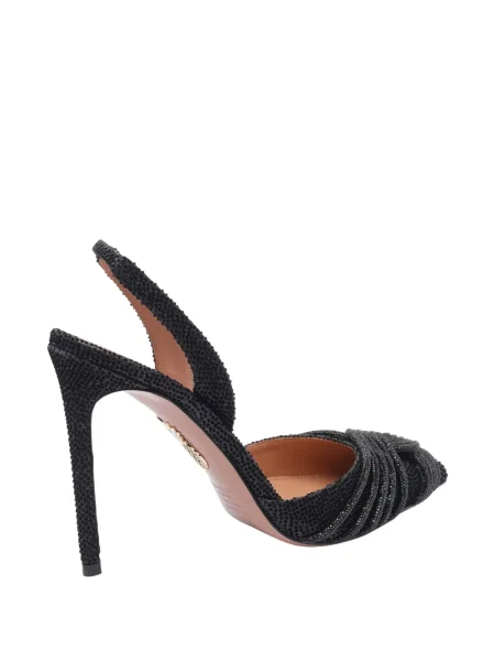 Pantofi cu toc Aquazzura slingback negru