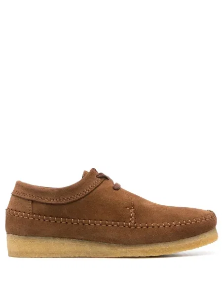 Pantofi loafer Clarks Originals din piele de căprioară maro