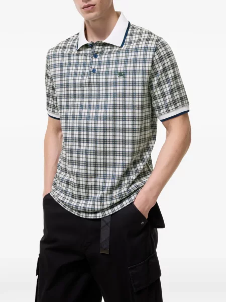 Tricou polo Burberry în carouri