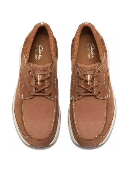 Pantofi Clarks din dantelă maro